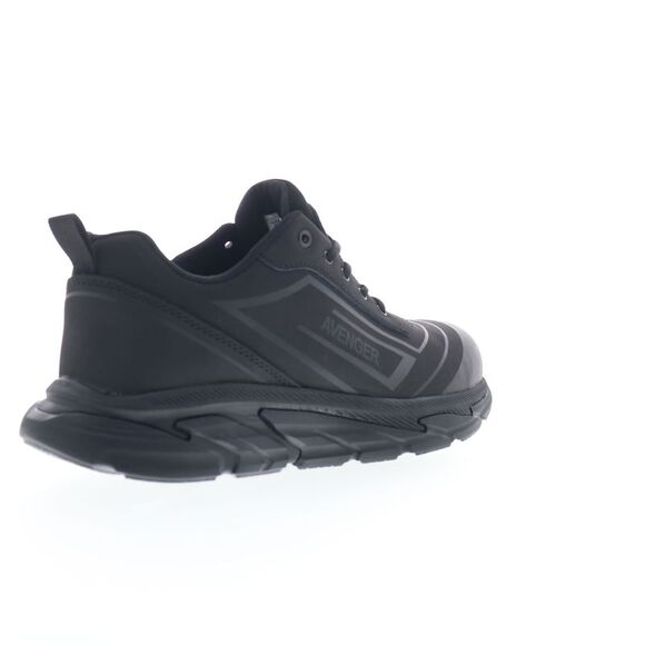 Avenger Mens K4 Aluminum Toe Electrical Hazard Slip Resistant Black Shoes (NWT) - Picture 7 of 7